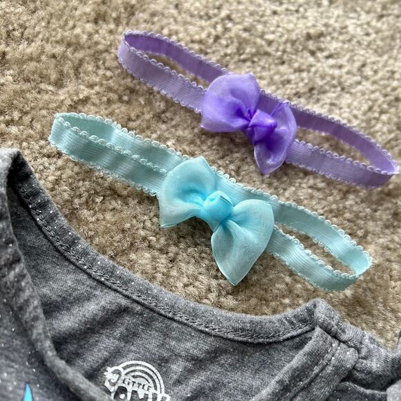 My Little Pony Long Sleeve, Leggings, Tutu, Headbands 3-Piece Outfit Size: 12M - Picture 2 of 13